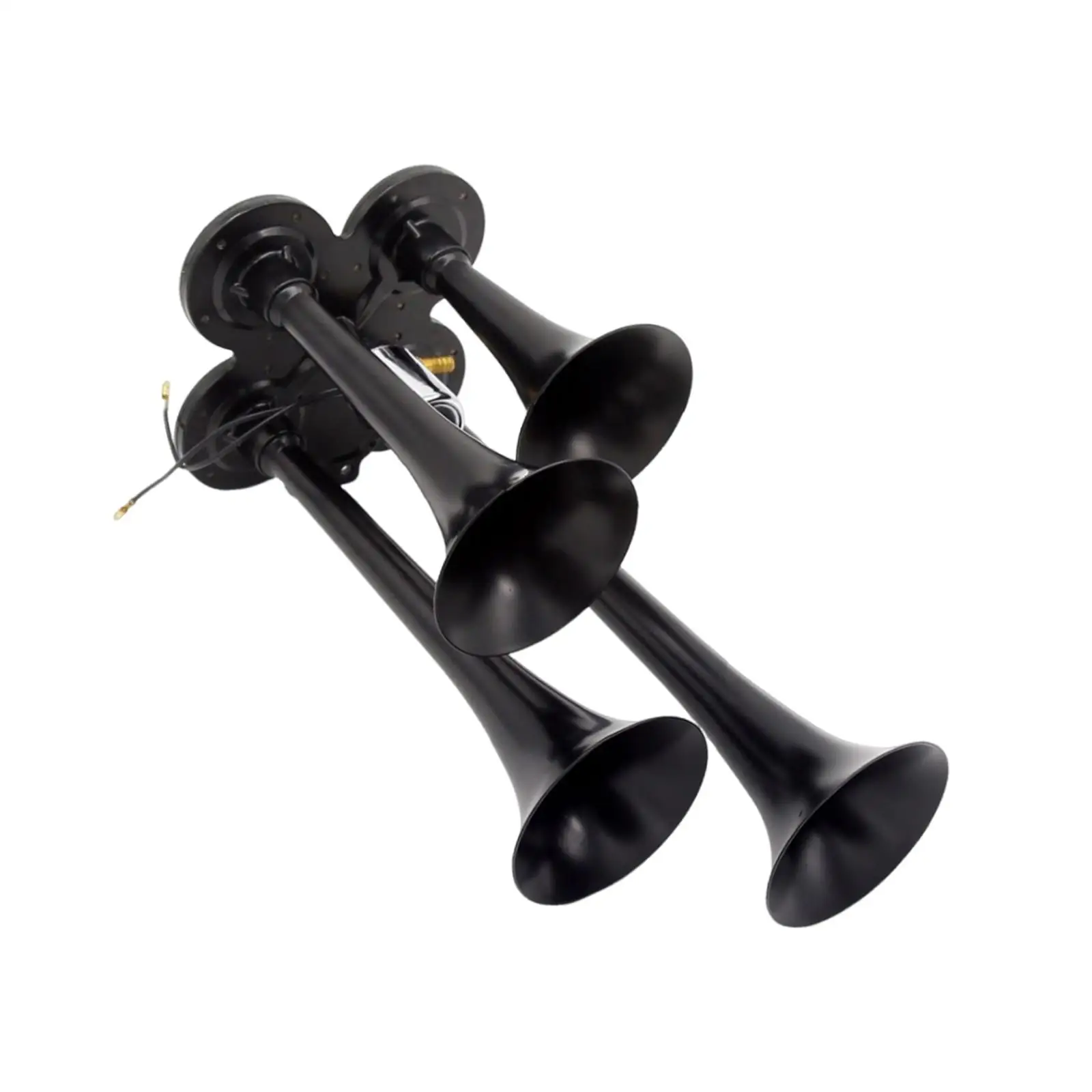 Train Air Horn Direct Replacement Super Loud dB Generic Four Trumpet Accessories for Car Trains Motorcycles SUV Vehicles