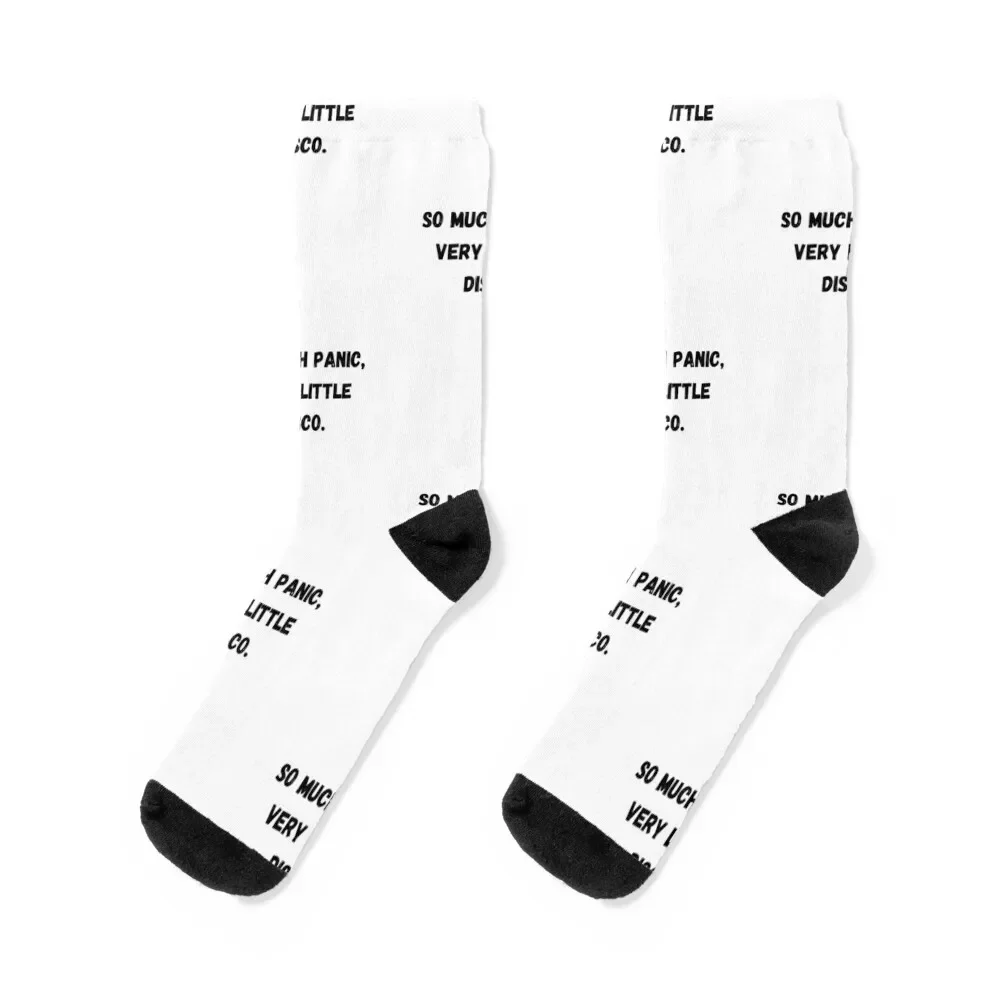 So Much Panic, Very Little Disco. Socks ankle cute winter thermal Designer Man Socks Women's