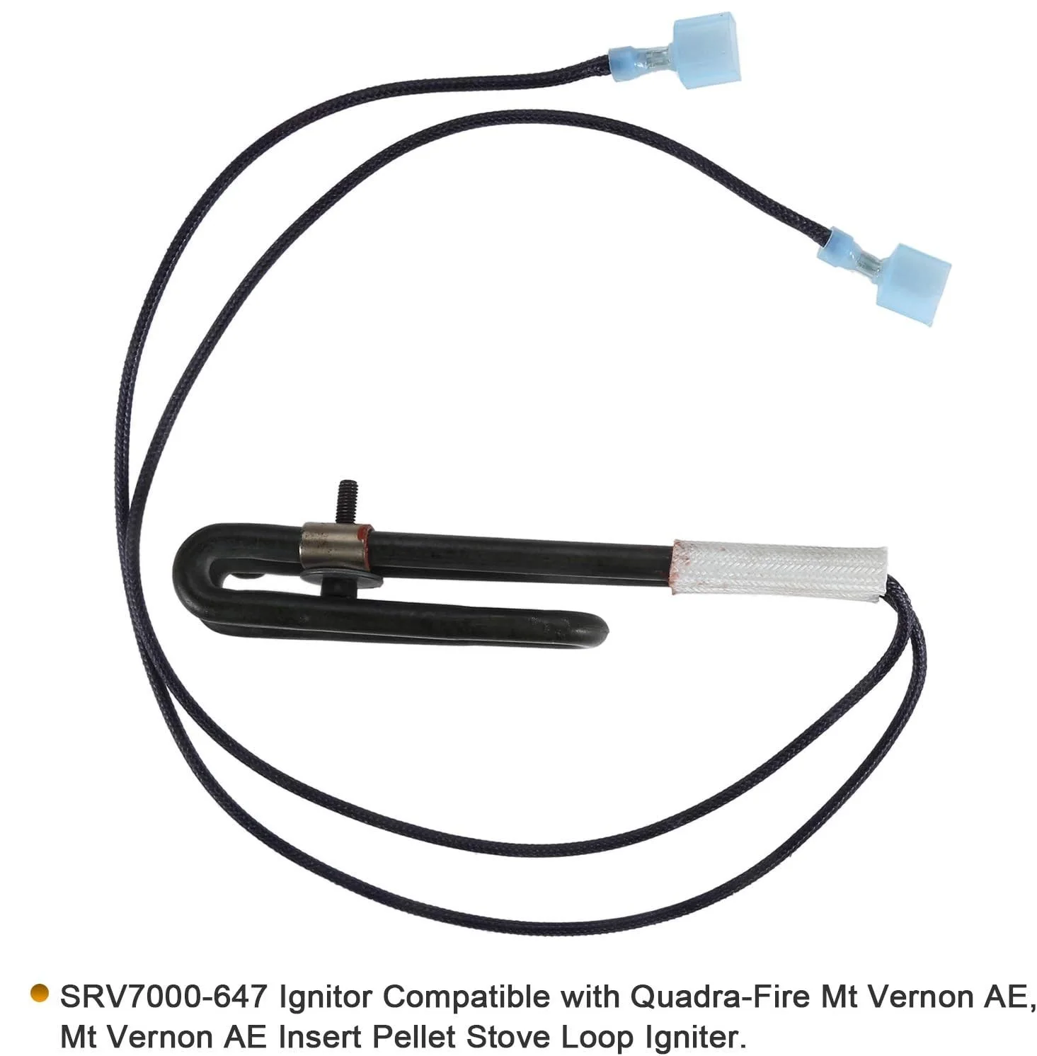 1pc SRV7000-647 Igniter fit for Quadra-Fire Mt Vernon AE/ Mt Vernon AE Insert Pellet Stoves Loop Ignitor 120V 300W 18Inch Leads