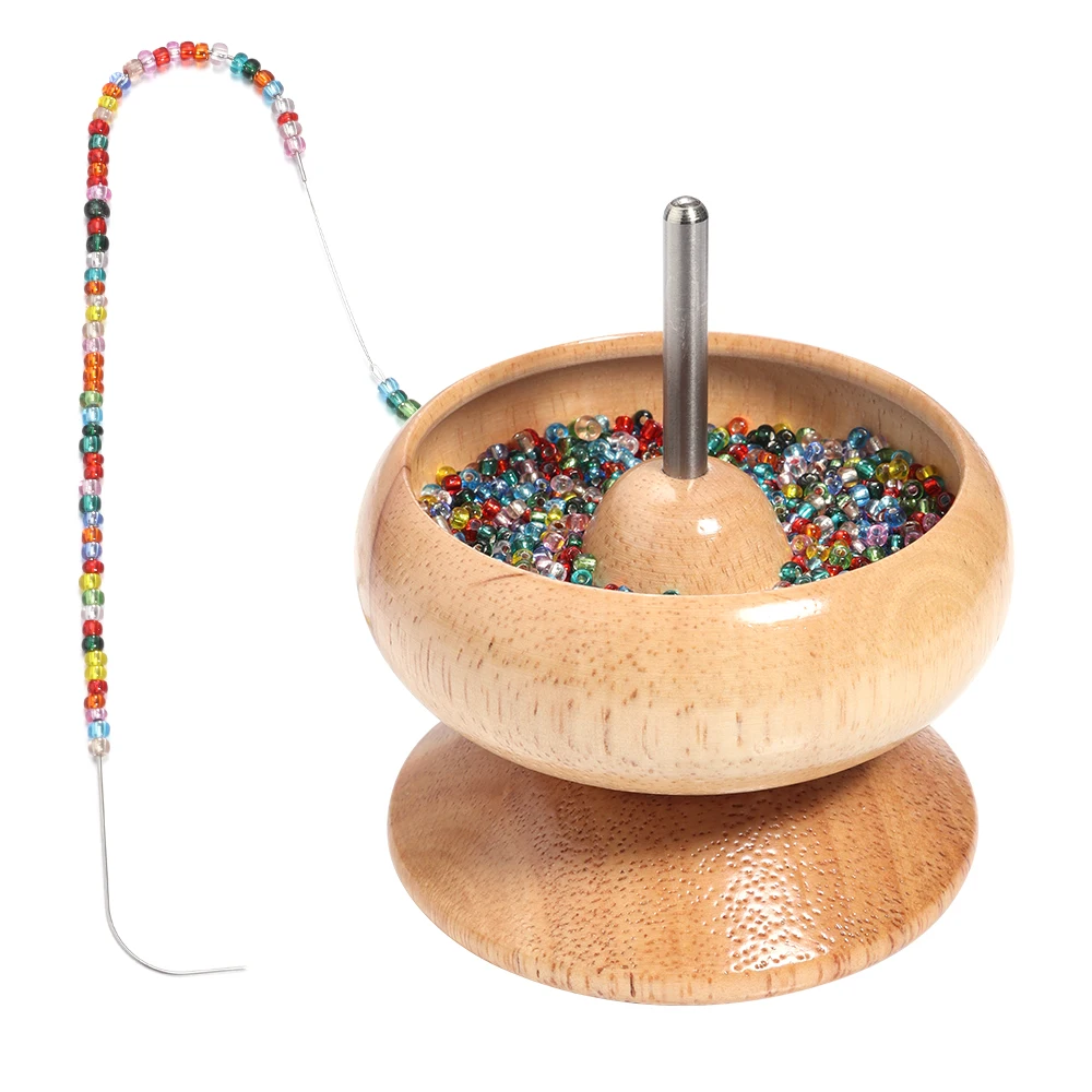 1set Wooden&Plastic Beading Tools Bend Beading Needle For Jewelry Making DIY Necklace Bracelet Handcrafts Assistant Tool