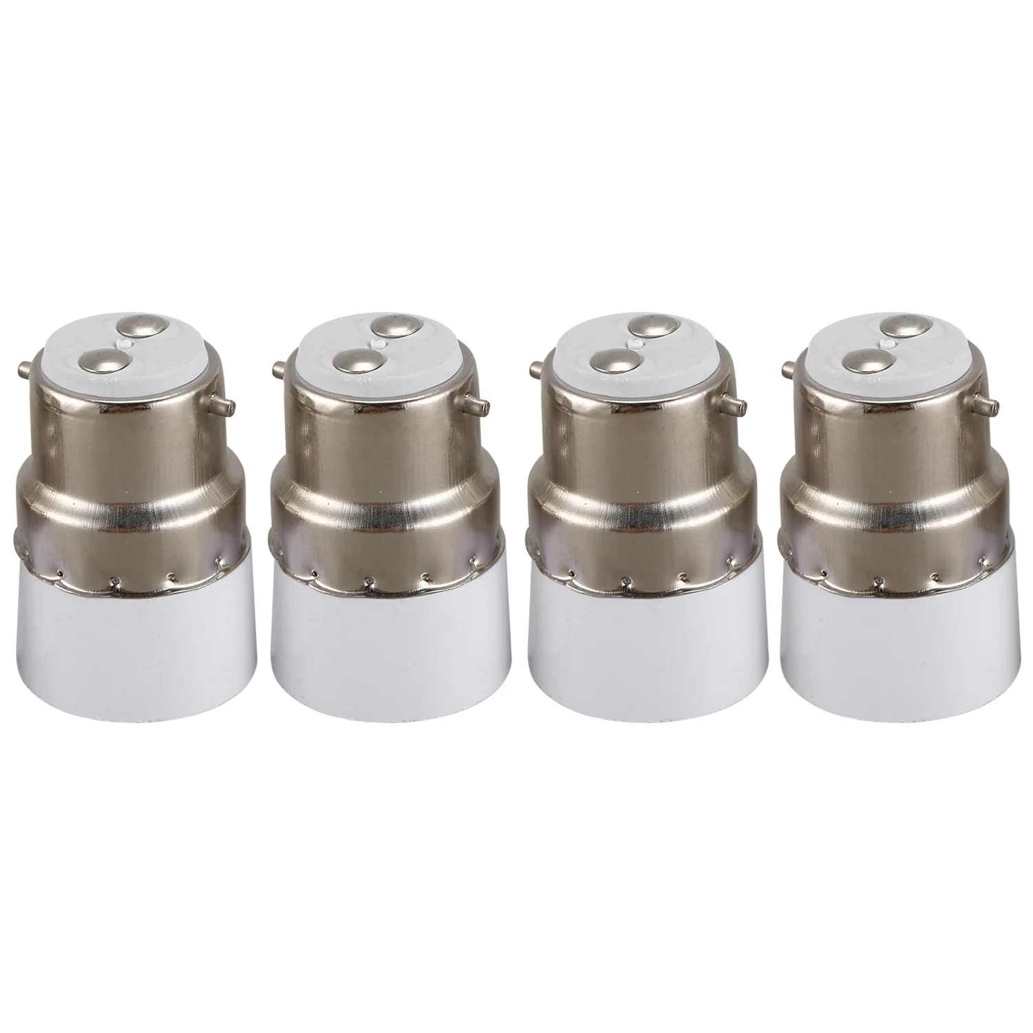 Porta adattatore per lampadina con base CA 220 V da B22 a E14 4 pezzi