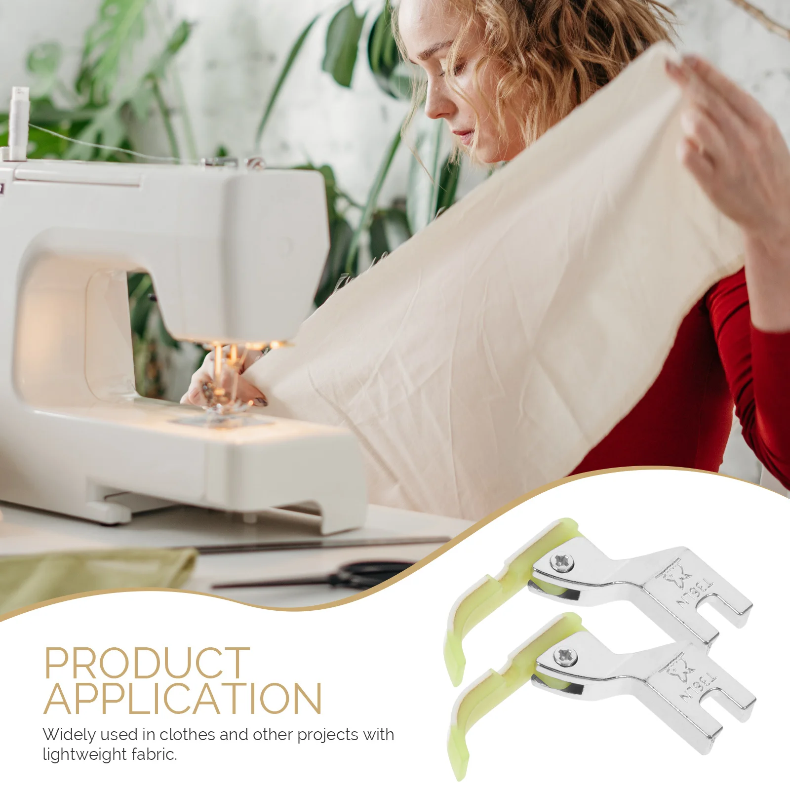 

5Pcs Plastic Presser Feet for Sewing Machine Single Side Guide Easy Install Replace Broken Foot Sewing Machine Parts Supplies