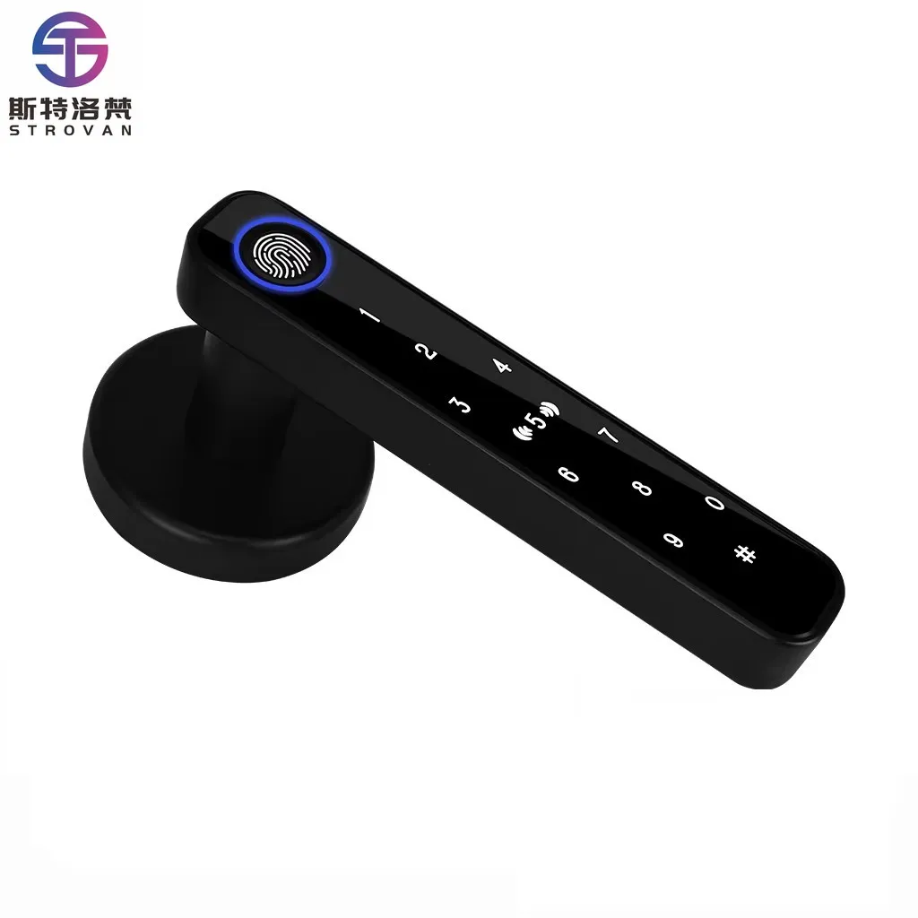 

WiFi Smart Lock with Fingerprint Passcode Keyless Entry Door Lock for Home Security Compatible Glass Aluminum Wood Steel Doors