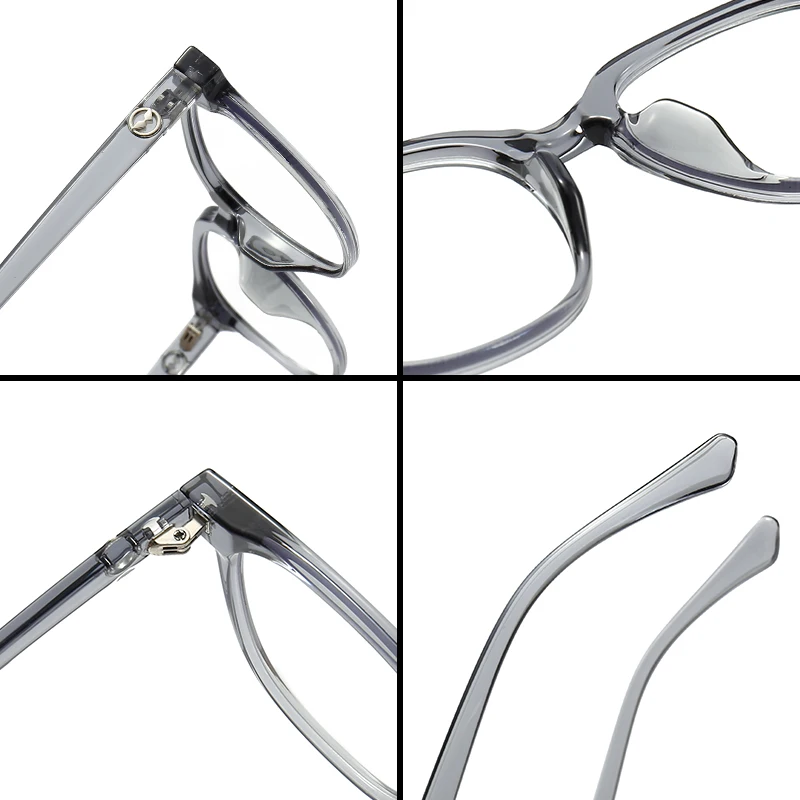 نظارات KAROS العصرية المستديرة البصرية بإطار كبير للنساء وصفة طبية قابلة للتخصيص وعدسة تقدمية مضادة للضوء الأزرق #6