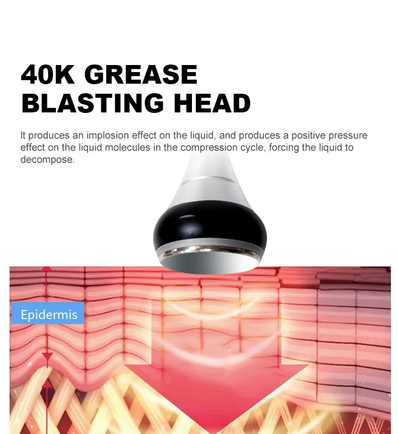 Machine de Massage corporel 3/4 en 1, Cavitation 40K, perte de poids ultrasonique, rajeunissement de la peau, outil de soins de la peau Multipolaire