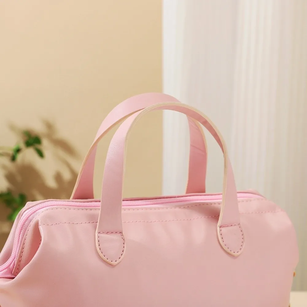 Ins حقيبة مستحضرات التجميل للسفر ذات سعة كبيرة مقاومة للماء محمولة من البولي يوريثان حقيبة مكياج حقيبة غسيل محمولة متعددة الوظائف أدوات الزينة في الهواء الطلق #3