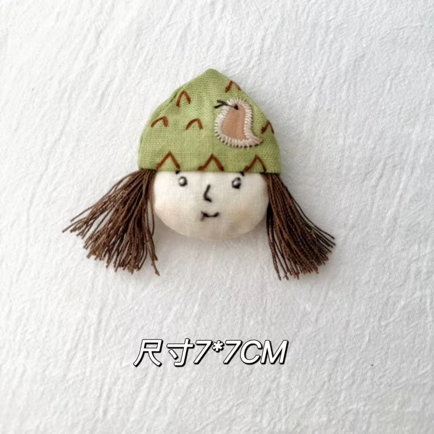 Embroidered Fabric Brooch Mori Girl Goose Cat Rabbit Pin Cute Bag Clothes Decoration Premium Soft Cotton Adorable Unique Gift