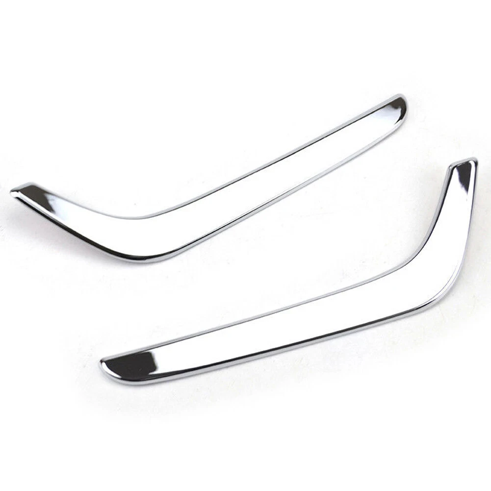 Automotive Front Fog Light Eyebrow Cover Trim Compatible with For Honda For CRV 2017 2018 2019 Chrome Steel Construction