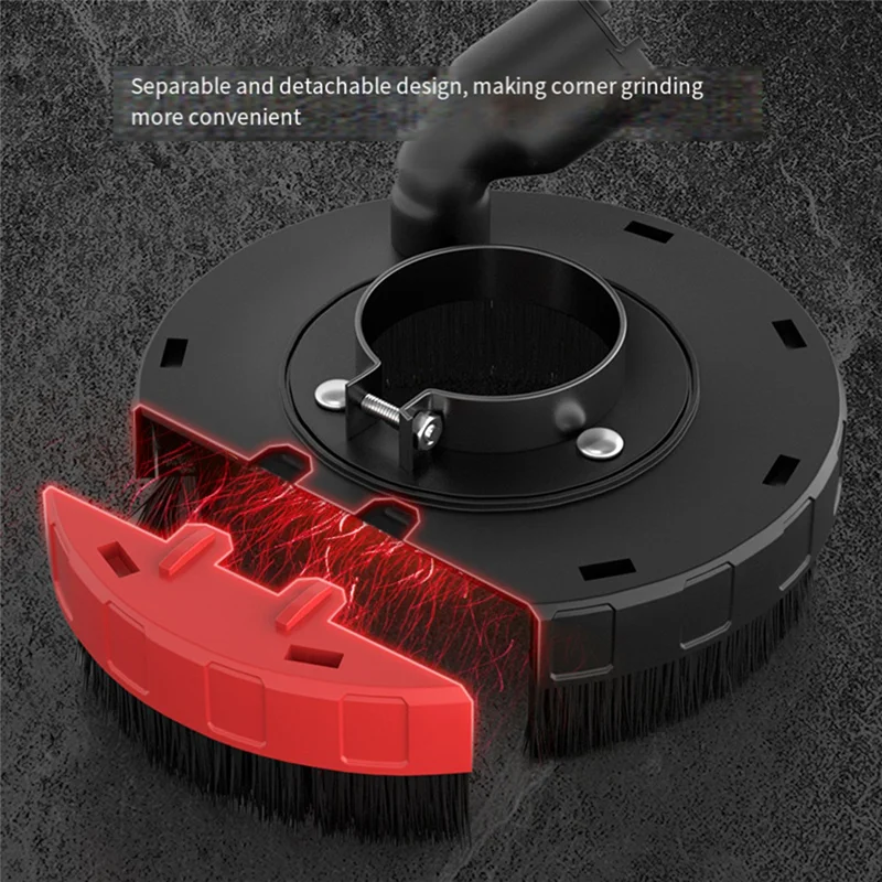 A25F-Angle Grinder Dust Cover Shroud Angle Grinder Grinding Cutting Dust Shroud Concrete Stone Dust Collection Cover