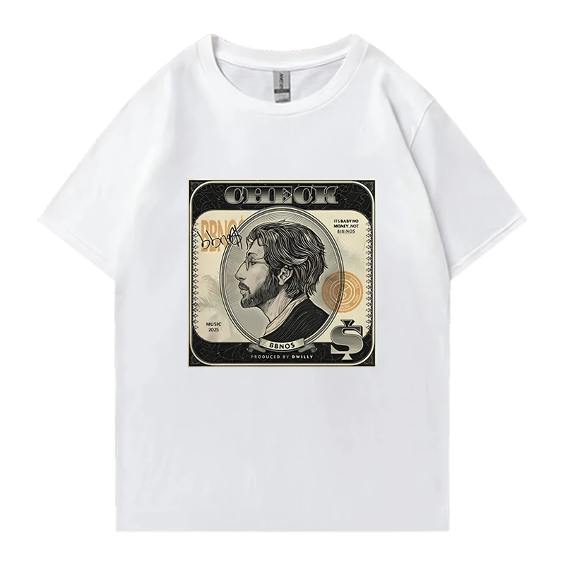 New in Hot Sale Bbno$ Check Fans Tour 2025 T Shirts Men Women Y2k Funny vintage short sleeve T-shirt Unisex 100% Cotton clothing