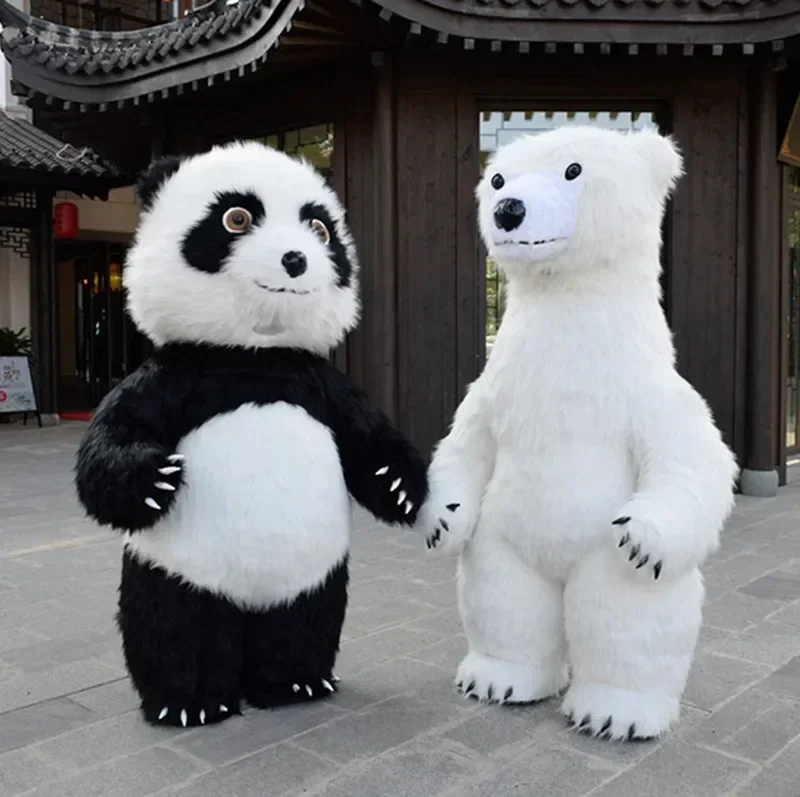 Cosplay 260cm Inflatable Polar Bear Panda Mascot Costume Advertising Fancy Dress Party Animal carnival anmie stage perform shows