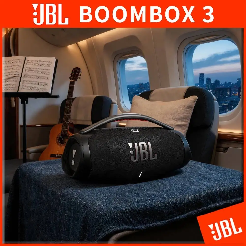 JBL Boombox 3 Outdoor Heavy Bass Wireless Speaker PartyBoost Multi‑Speaker Pairing IP67 Waterproof Dustproof Boom Box