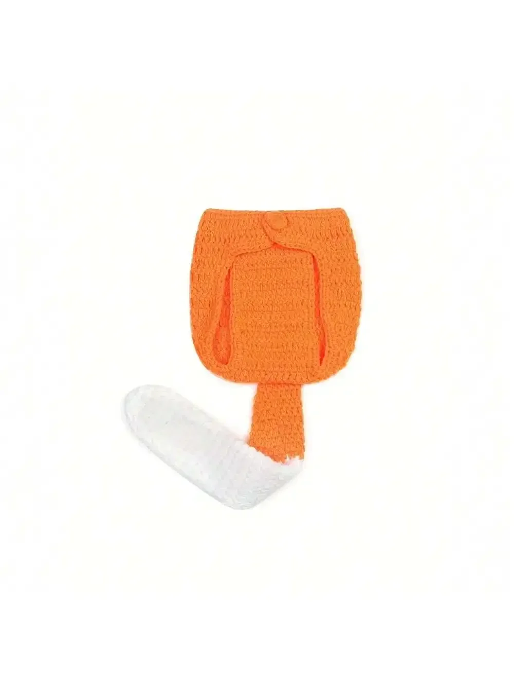 Animal Style Newborn Baby Crochet Knitted Fox Costumes Baby Photography Props Handmade Photo Outfit Baby Session Clothes