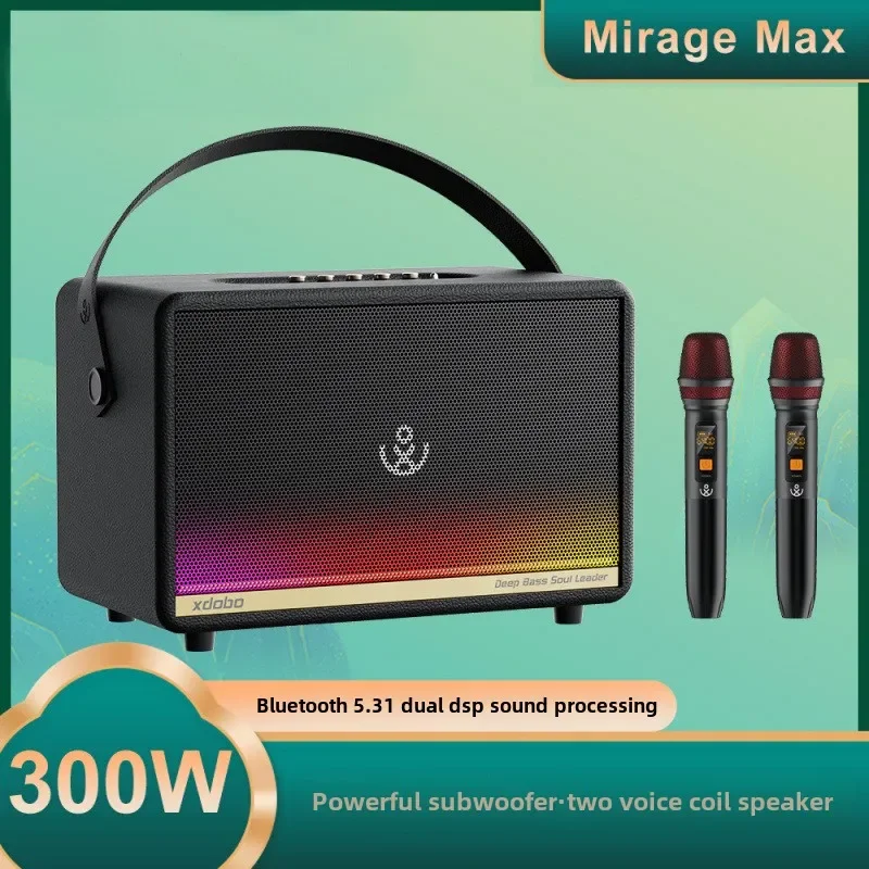 Mirage Max Bluetooth Speaker 300W Power Retro Live Home Karaoke Musical Instrument Audio