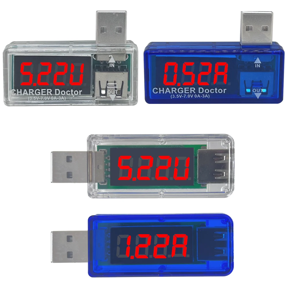 Digital USB Mobile Power charging current voltage Tester Meter Mini USB charger doctor voltmeter ammeter LED display