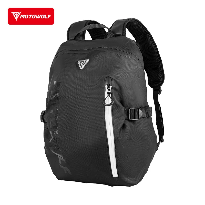 MOTOWOLF Motorcycle Helmet Backpack Waterproof Full Face Helmet Storage Bag Riding Travel Backpack for Men Women