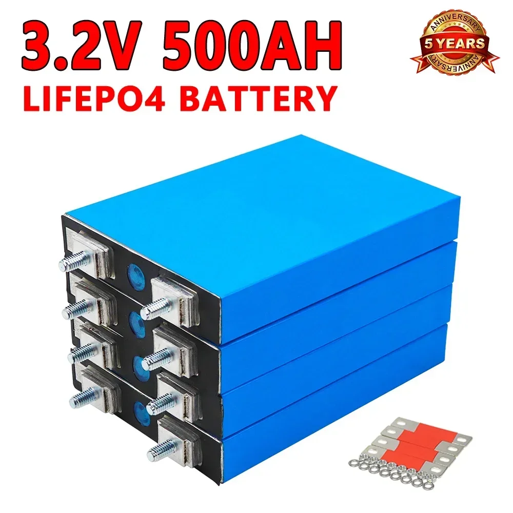 New 3.2V 100Ah 200Ah 400AH 300AH 500AH LiFePO4 Rechargeable Battery DIY 12V 24V 48V Suitable for Golf Cart Marine Solar System