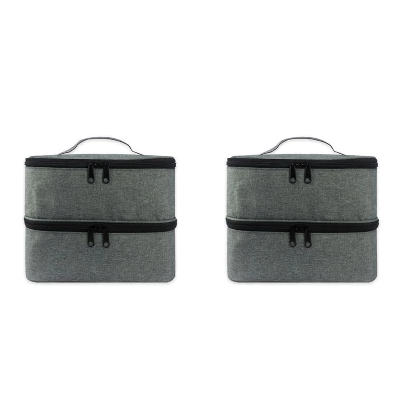 Hot kf-2X Nail Polish Storage Bag Nylon Portable Large Handbag Organizer For Cosmetic