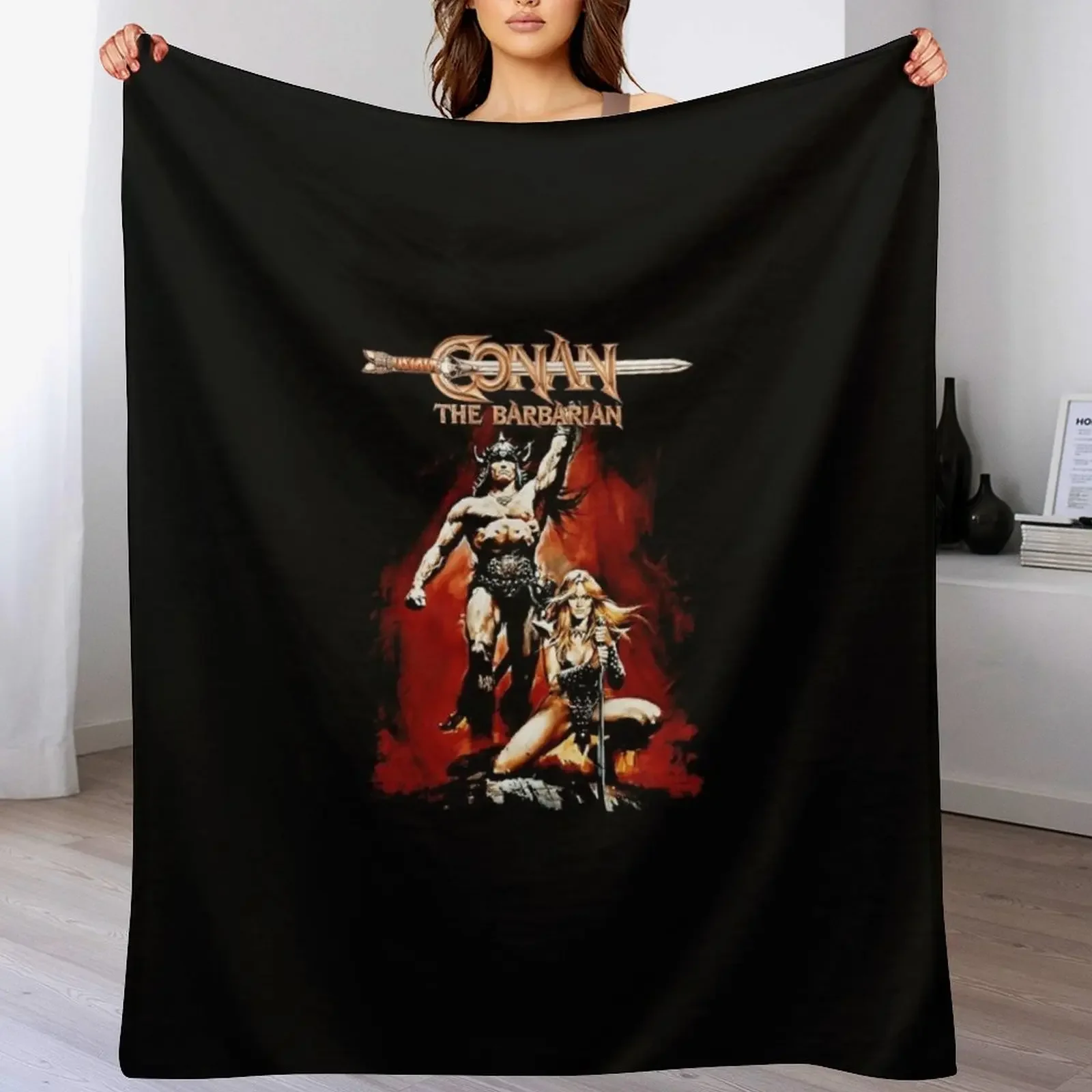 

Conan the Barbarian Throw Blanket wednesday blankets ands Plaid For Baby Blankets