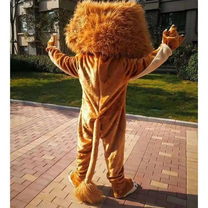 Disfraces de León Macho Marrón para Adultos, Disfraces de Dibujos Animados, Disfraces de El Rey León, Accesorios para Fiestas de Cumpleaños, Carnaval, Regalos para Niños