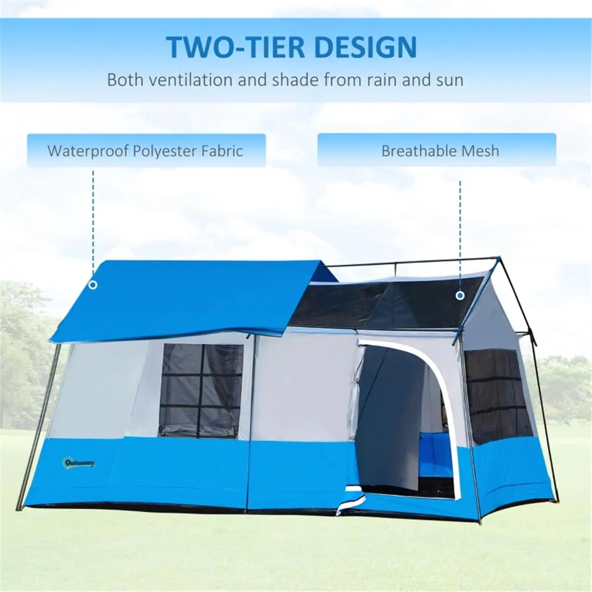 Portable Foldable Camping Tent - Lightweight Outdoor Shelter for Easy Travel & Adventure