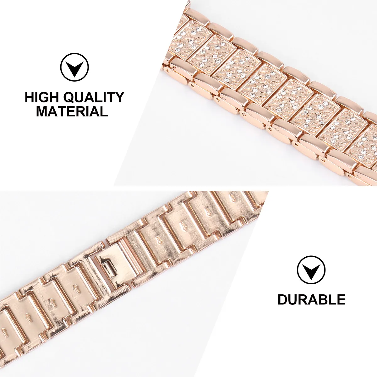 Golden Watch Strap Premium Material Soft Flexible Comfortable Personalized Fashionable Watchband for Any Occasion