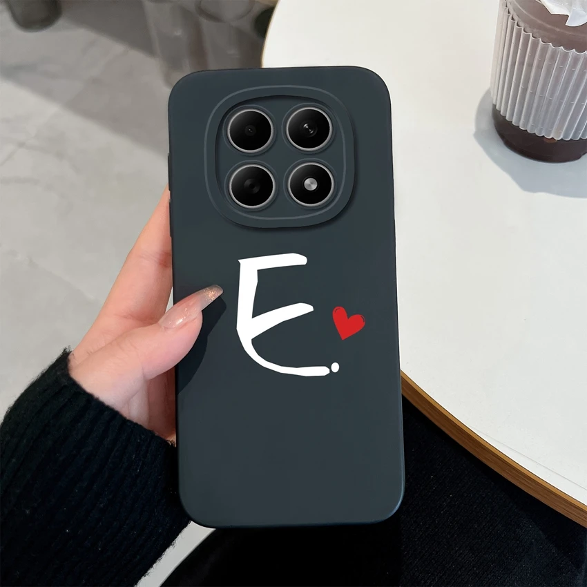 Niedliche Buchstaben Handyhülle für Redmi Note 15 15Pro 4G Gehäuse Weiche Matte Silikon Linsenschutz Hülle für Redmi Note15 15 Pro Schale – Detail 5