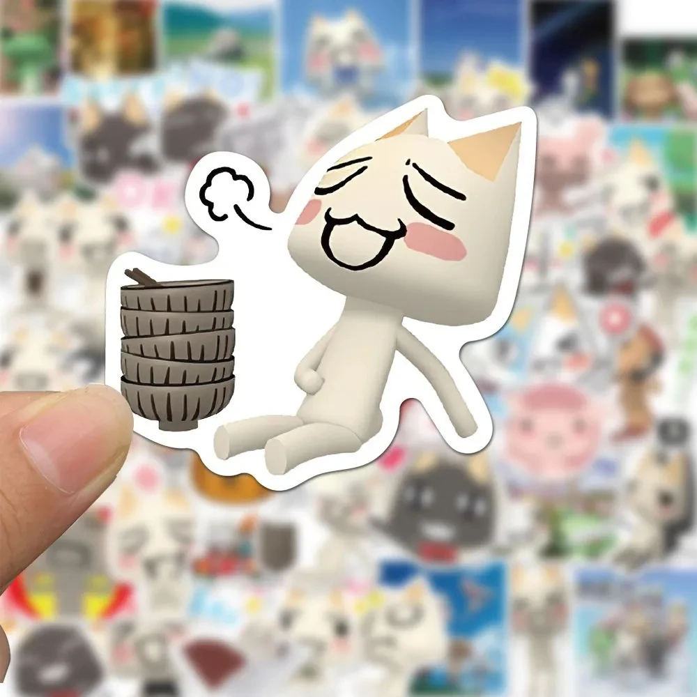 10/30/50PCS Toro Inoue Cat Cartoon Stickers Cute Decals DIY Bike Travel Luggage Guitar Laptop Waterproof Graffiti Sticker Toys