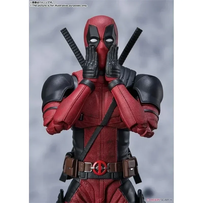 Bandai-Original SHF Deadpool Action Figure, S.H.Figuarts, Super-herói, PVC Figuras Anime, Model Toy Coleção, Presentes de Boneca, Em Stock