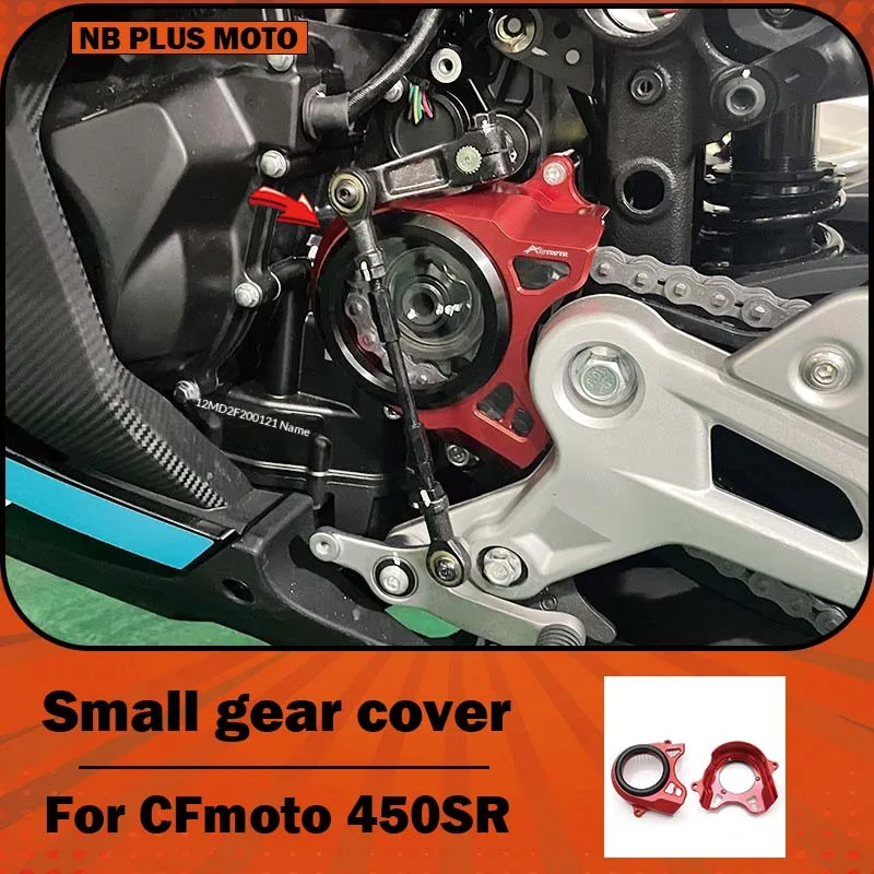 【Premium】For CFMoto 450SR motorcycle modification: transparent side cover, small gear cover, chain cover, clutch cover