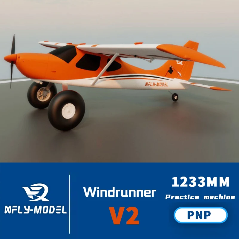 

XFly 1233mm Windrunner Single Wing Practice Plane Electric Aircraft Fixed Wing Training Plane Remote Control Toy PNP Version