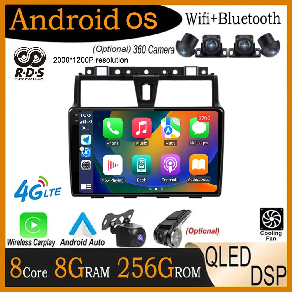 

9 Inch GPS QLED Android 14 For Geely Emgrand EC7 1 2016 - 2018 Car Radio Multimedia Video Player Navigation Stereo Auto 4G Let