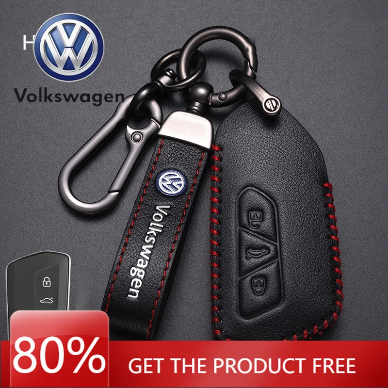 

Чехол для смарт-ключа автомобиля из кожи для VOLKSWAGEN, полная защита для VW Volkswagen ID.3 ID.4 Golf 8 2022 2023 MK8 Cupra SEAT Le