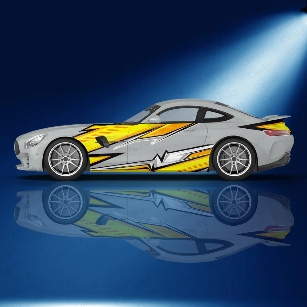 

vector geometric shapes Car body side sticker racing full color decal universal vinyl self-adhesive decal decorative car decal