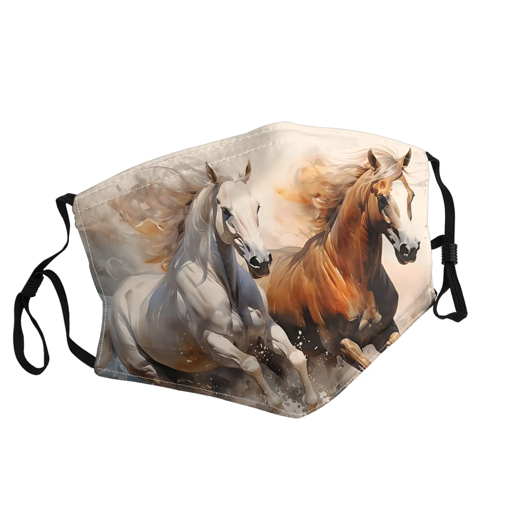 

Маска с изображением скачущих лошадей, унисекс, для активного отдыха, модная, с принтом