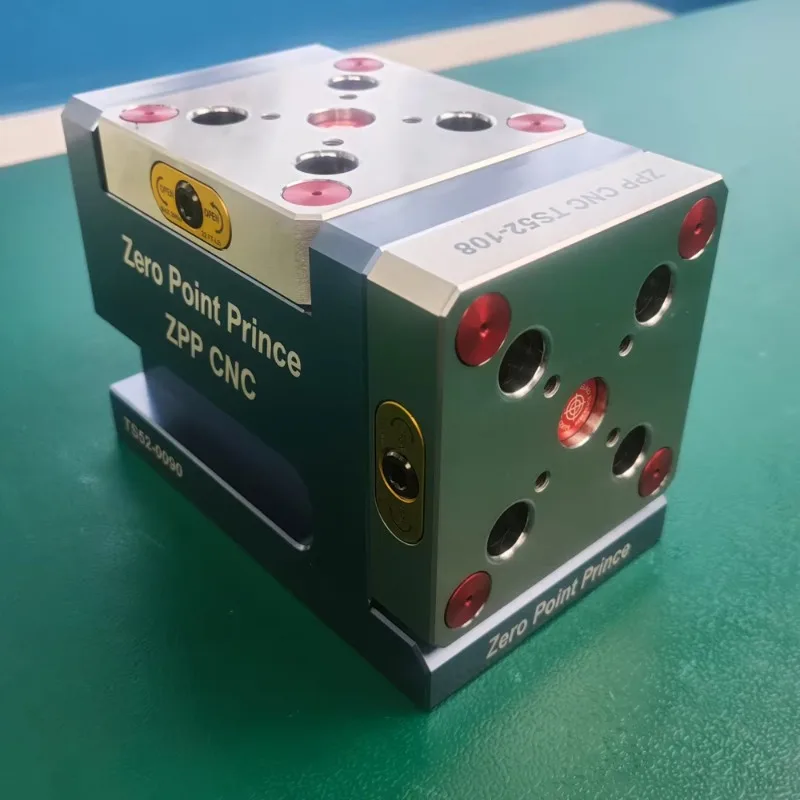 CNC Zero Point Quick Change Holder For Machining Centers, High Rigidity Workholding With Self-Centering Vise Adapter Plate
