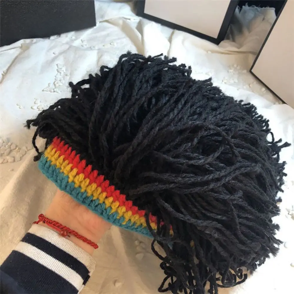 Nightclub Bar Hip-hop Wig Braid Hat Reggae Dreadlocks Wig Men Wig Africa Roots Wig