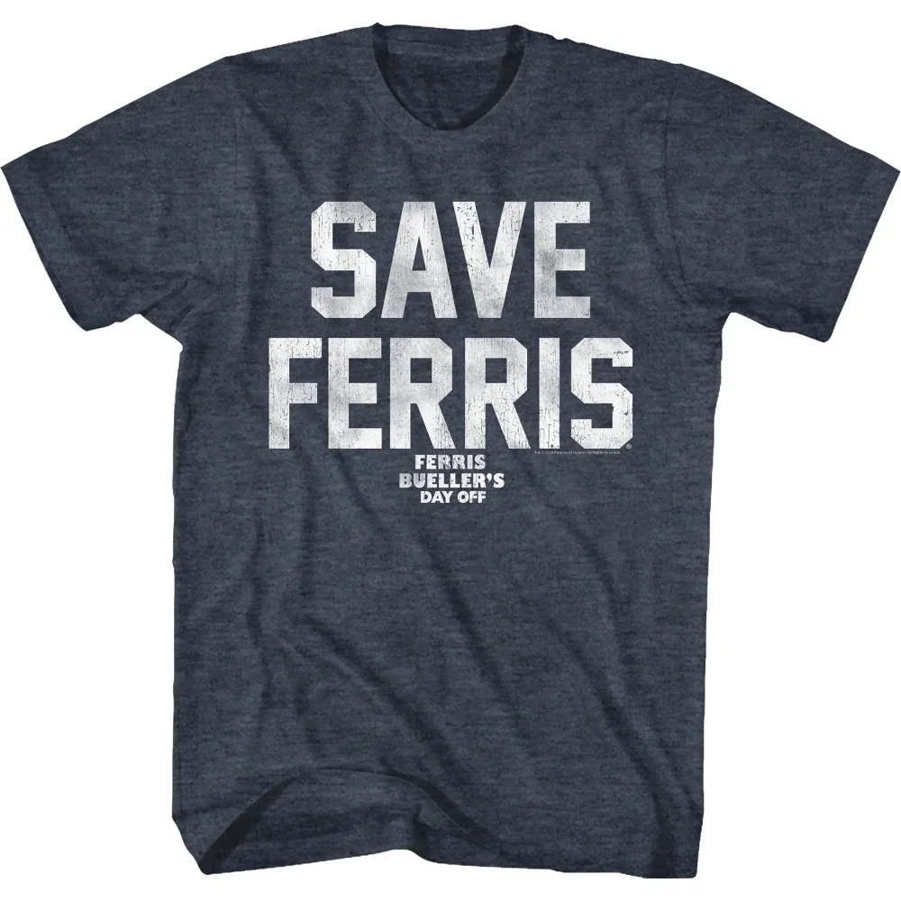 

Винтажная голубая футболка с надписью «Save Ferris»