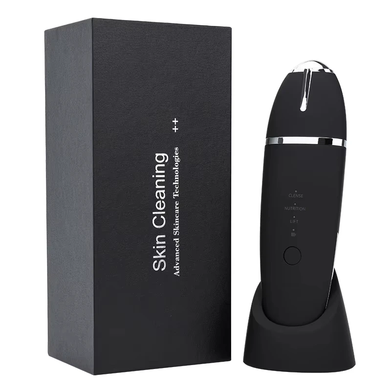 Ultrasonic Skin Scrubber Face Spatula Pore Cleaner Blackhead Remover Facial Lifting Ion Deep Cleansing Beauty Device For Home Us