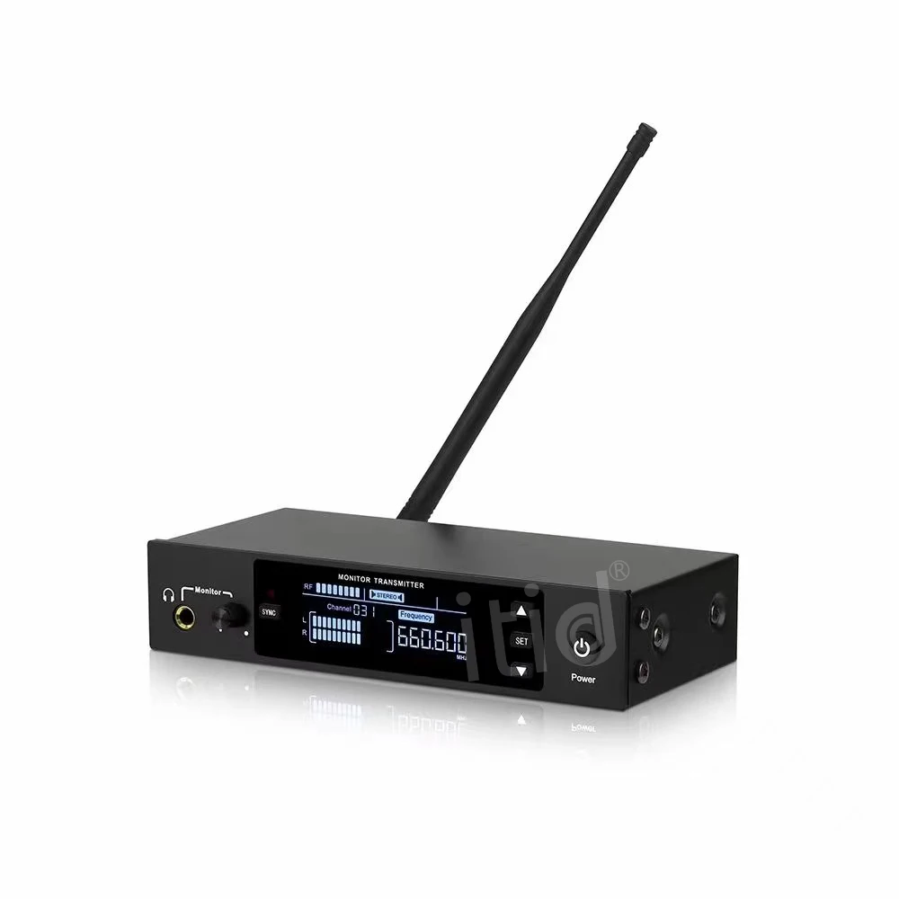 SOM-400 In-Ear Monitor System 500MHZ/600MHz/800MHz/900MHz LED Display Can Be Manually And Automatically Tuned