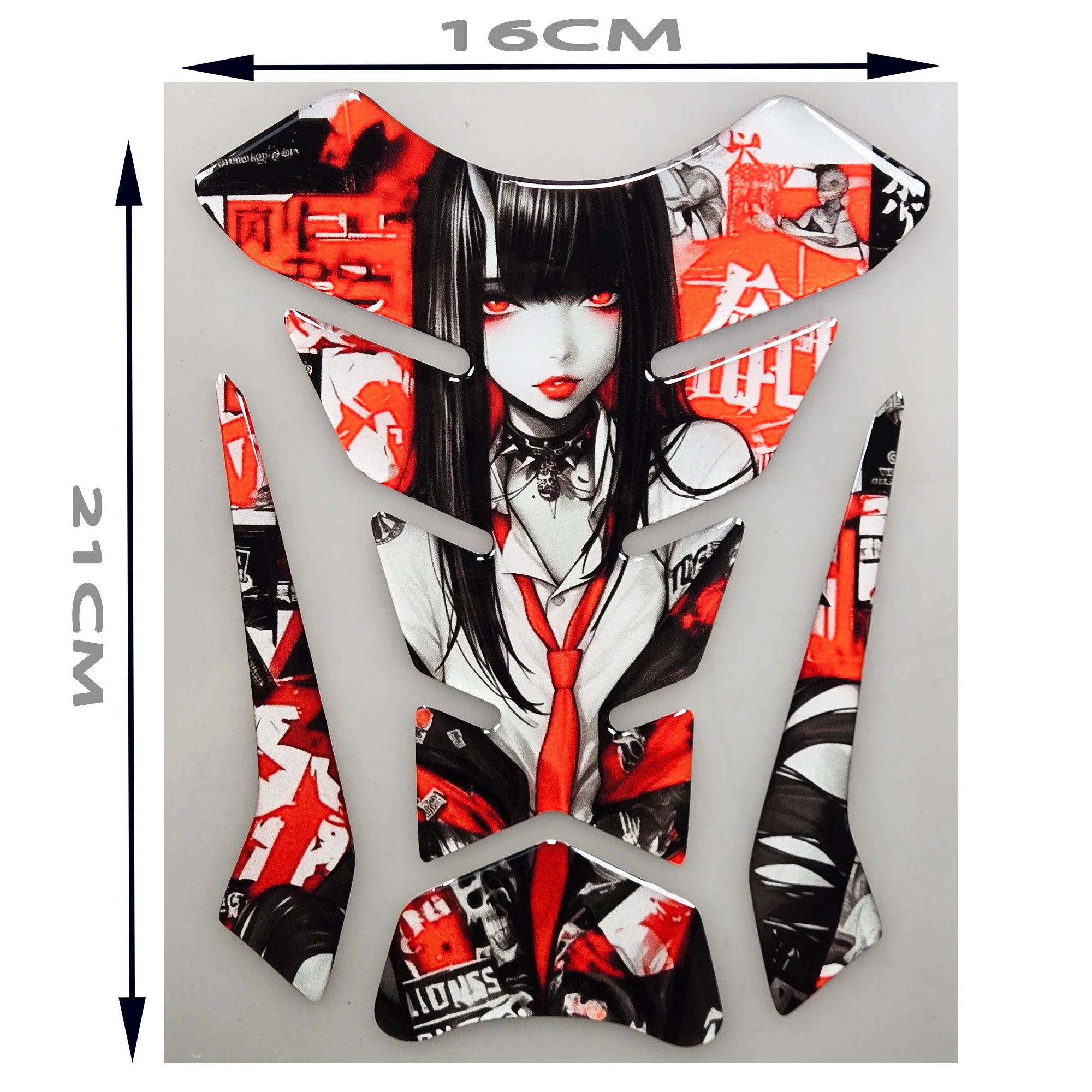 Motorcycle Universal Tankpad, tank pad, 3D Tank pad Stickers, Oil Gas Protector,Tank protector for SUZUKI YAMAHA free keychain image 4