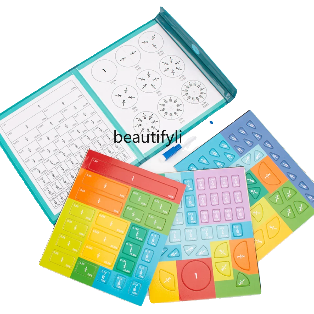 Puzzle Elementary School Math Molecular Denominator Cognitive Demonstrator Addition and Subtraction Calculation Toy