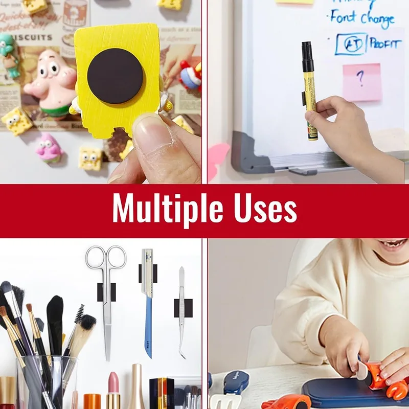 300/50pcs 라운드 마그네틱 시트 자기 접착제 자석 도트 시트 냉장고 화이트 보드 DIY 공예에 대 한 유연한 스티커 스티커