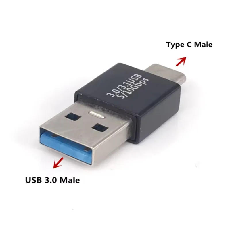 USB 3.0 Female to Type c Female Adapter Type C Male to USB 3.0 Male Adapter OTG USB C to Type C Male Female Converter Connector view 4