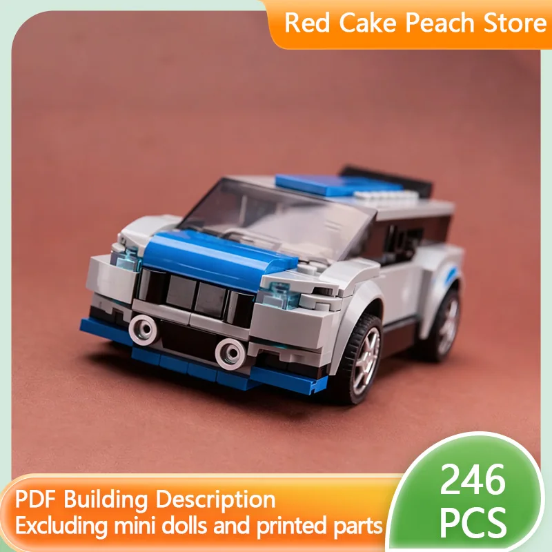 

Модель городской автомобиль MOC, строительные кирпичи, высокопроизводительный внедорожник, модульная технология, детские праздничные подарки, сборка игрушек, костюм