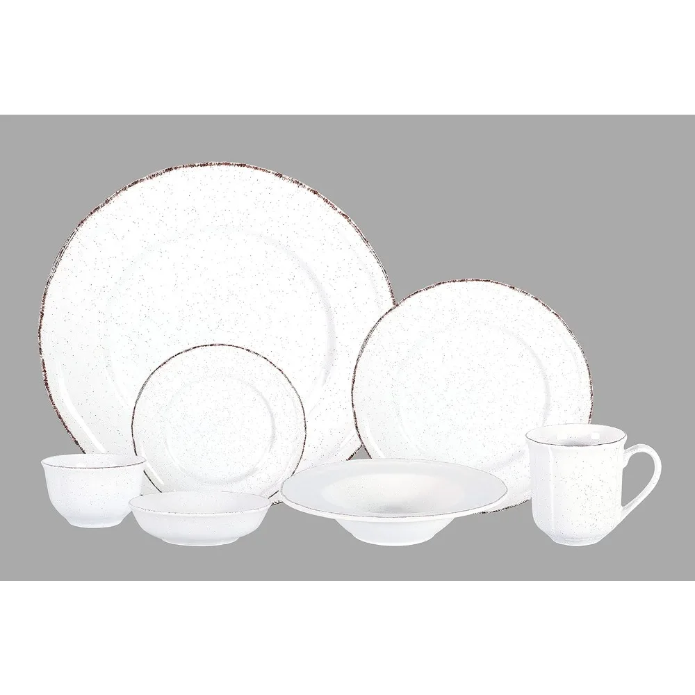 

Набор столовой посуды Stoneware Baroque (белый, набор из 56 предметов)