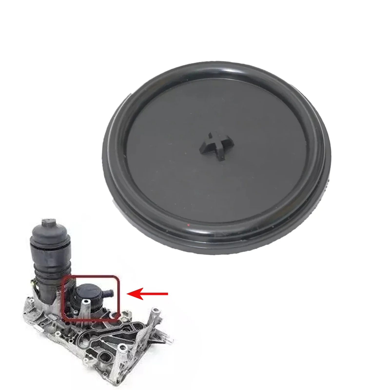 PCV-Ventil, Ölabscheider, Entlüftungsmembran, Membran für BenZ OM642 Dieselmotor 6460100091   A 6420101891   Ersatz-Autoteil