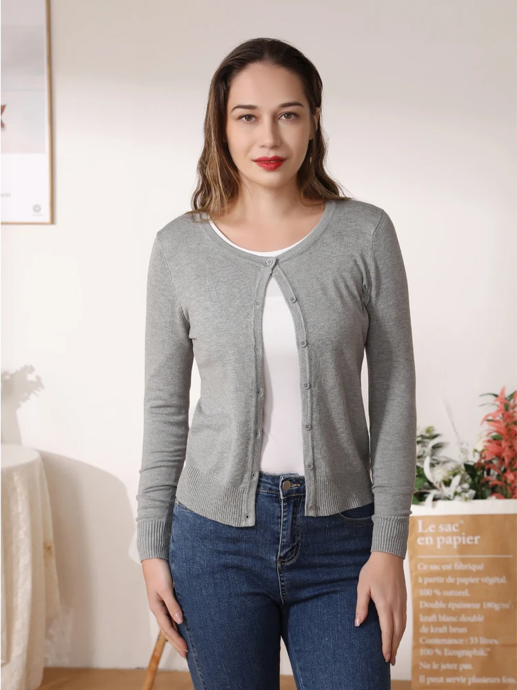 Women\'s Coat Spring 2025 Tricot Crochet Top Black Clothing Cropped Knitted Ladies Sweaters Outerwear Blouses Cardigan Female