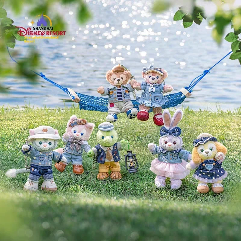 

Disney 14Cm Plush Doll Toy Pendant Cowboy Wind Linabell Cookieann Stellalou Shirley Mei Aole Rice Plush Bag Keychain Gift