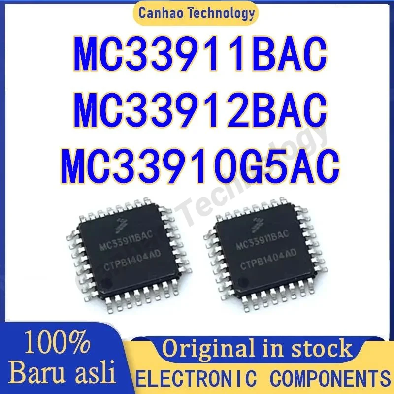 

5PCS MC33911BAC MC33912BAC MC33910G5AC QFP IC Chip in stock